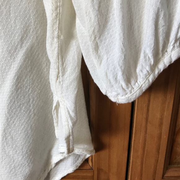 Macy's Polka Dot and Lace Smocked Blouse - Picture 3 of 8